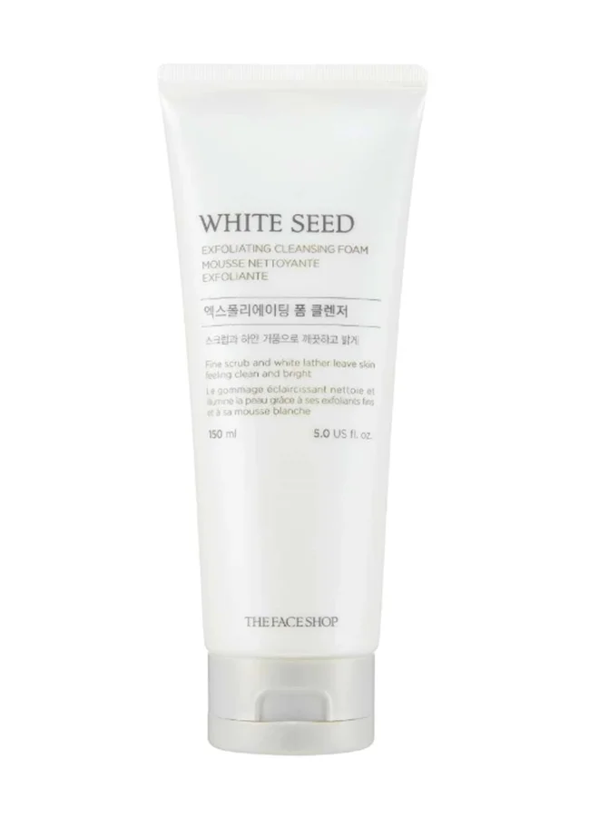 ذا فيس شوب رغوة تنظيف مقشرة بالبذور البيضاء